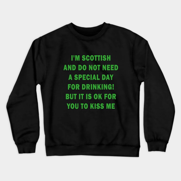 Scottish - St Patricks day Crewneck Sweatshirt by valentinahramov